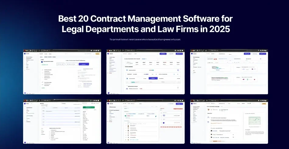 Best 20 Contract Management Software for Legal Departments and Law Firms in 2025